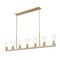 Z-Lite Titus 7 Light Linear Chandelier, 5in. W x 12in. H, Modern Gold 826-7L-MGLD - alternate 7